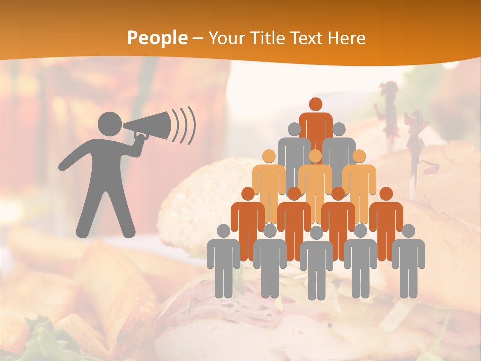 Grilled Chicken Cordon Bleu With Ham Sandwich At An Outdoor Cafe PowerPoint Template