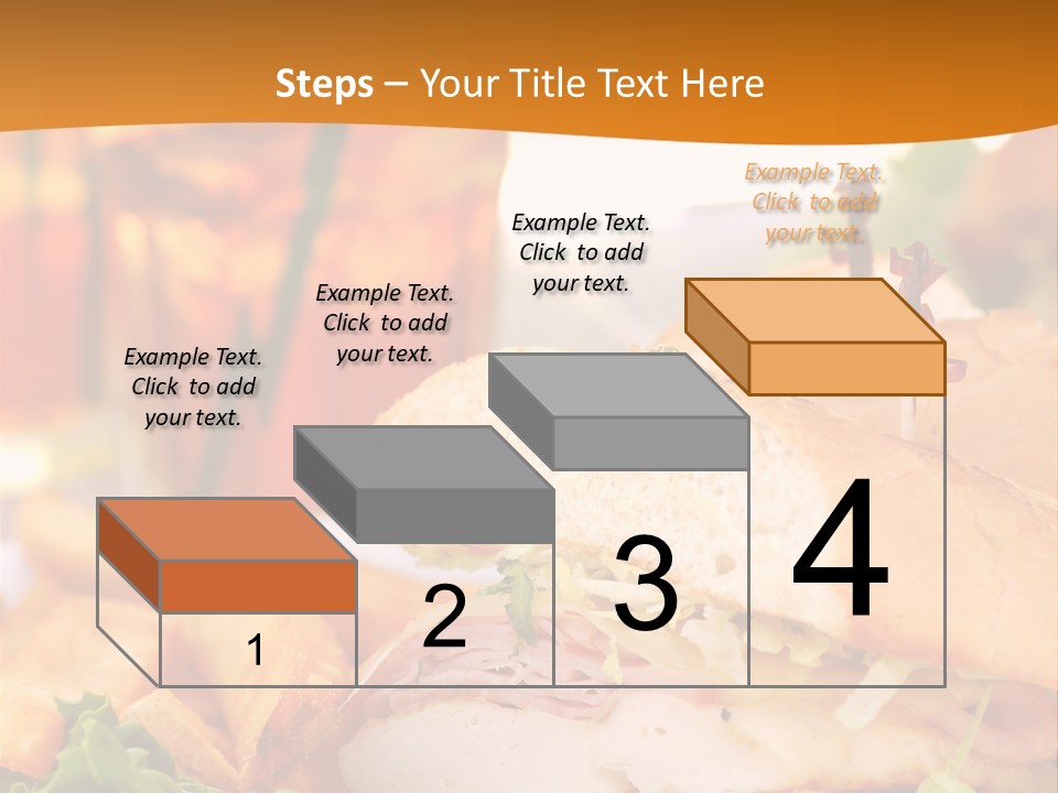 Grilled Chicken Cordon Bleu With Ham Sandwich At An Outdoor Cafe PowerPoint Template