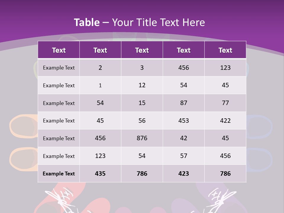 Colorful Shoes In A Circle Stock Vector Illustration: PowerPoint Template