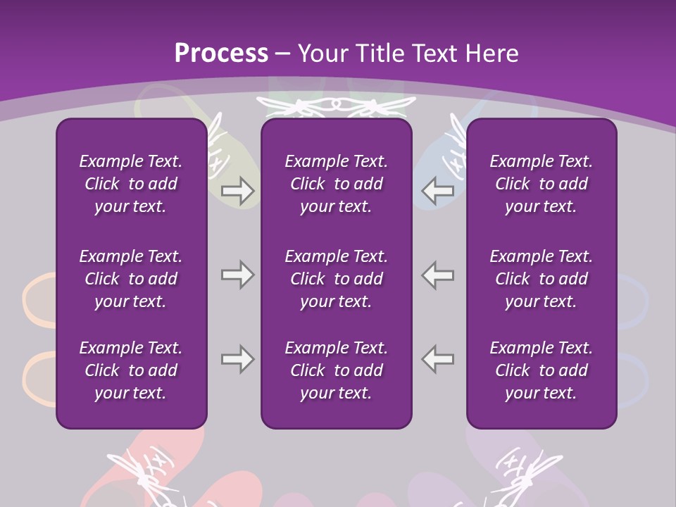 Colorful Shoes In A Circle Stock Vector Illustration: PowerPoint Template