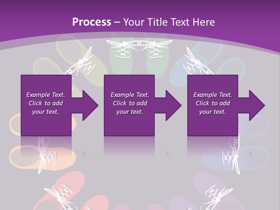 Colorful Shoes In A Circle Stock Vector Illustration: PowerPoint Template