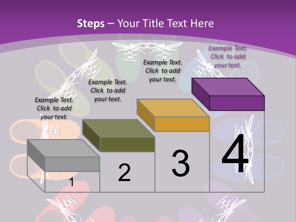 Colorful Shoes In A Circle Stock Vector Illustration: PowerPoint Template