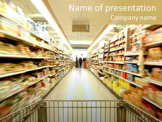 Supermarket Blur PowerPoint Template