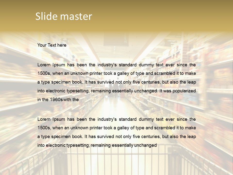 Supermarket Blur PowerPoint Template
