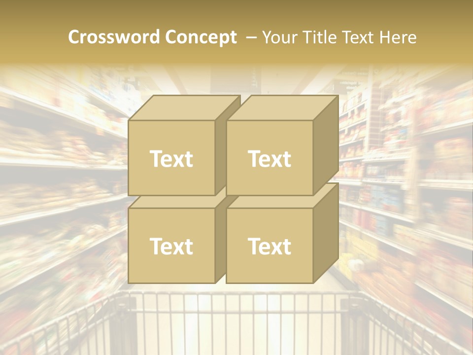 Supermarket Blur PowerPoint Template
