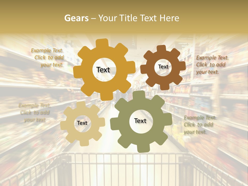 Supermarket Blur PowerPoint Template