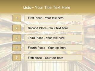 Supermarket Blur PowerPoint Template