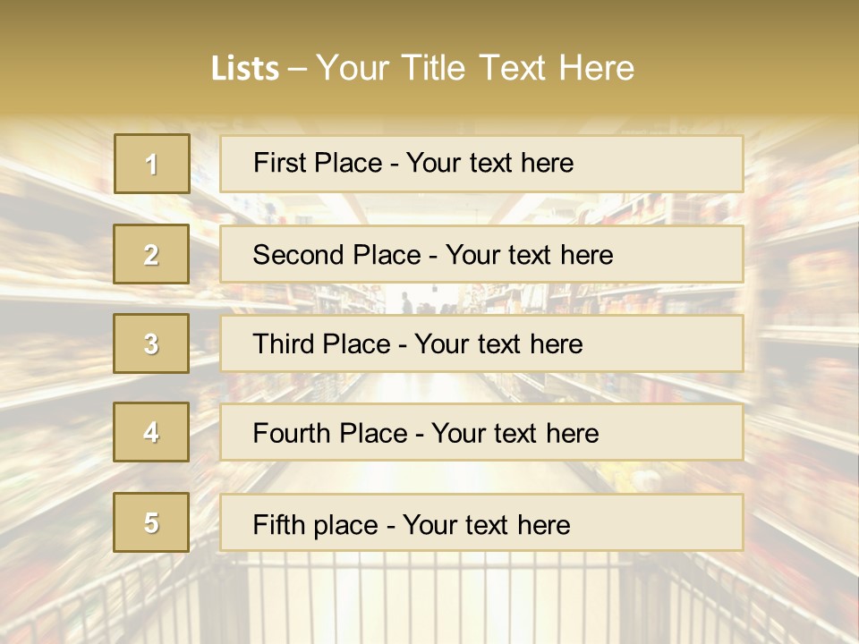 Supermarket Blur PowerPoint Template
