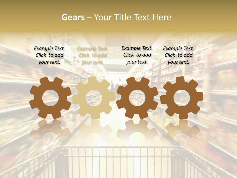 Supermarket Blur PowerPoint Template