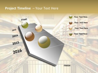 Supermarket Blur PowerPoint Template