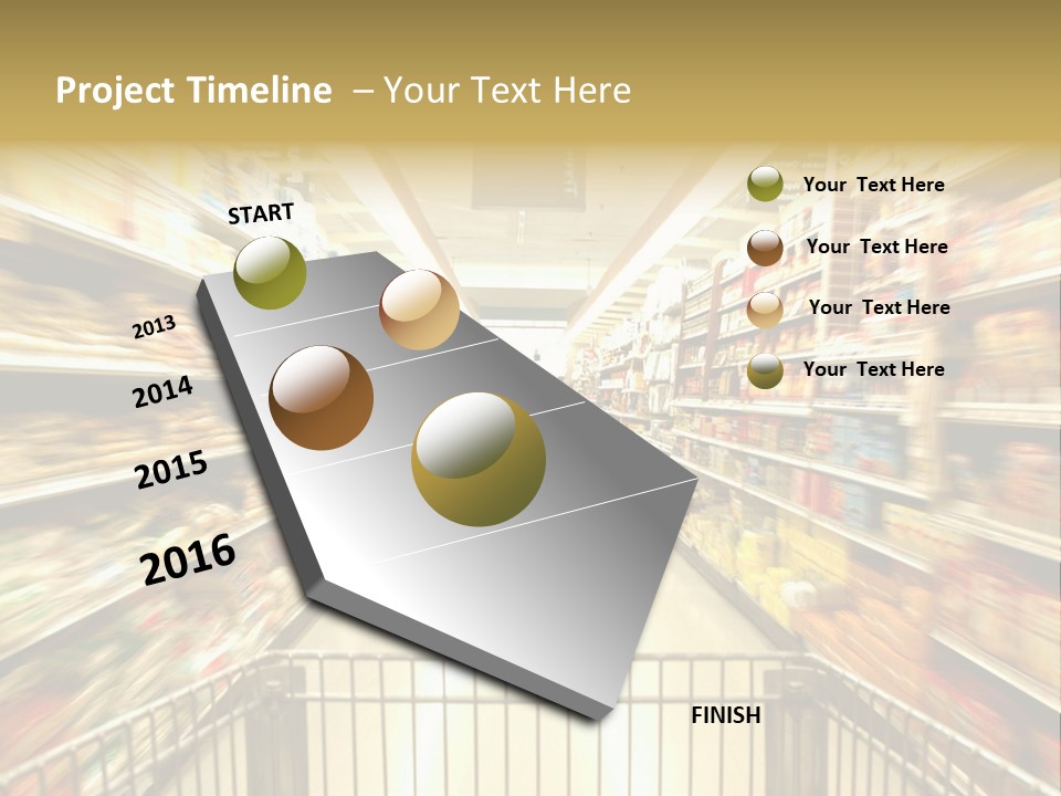Supermarket Blur PowerPoint Template