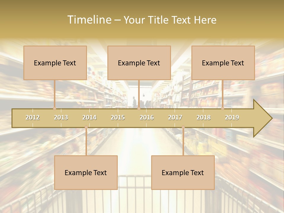 Supermarket Blur PowerPoint Template
