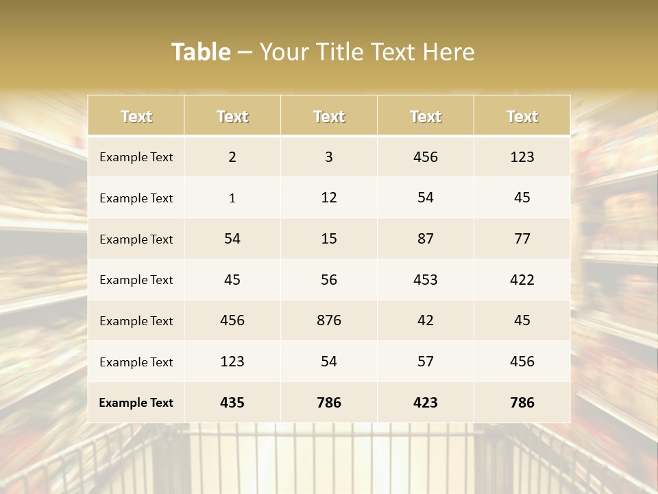 Supermarket Blur PowerPoint Template