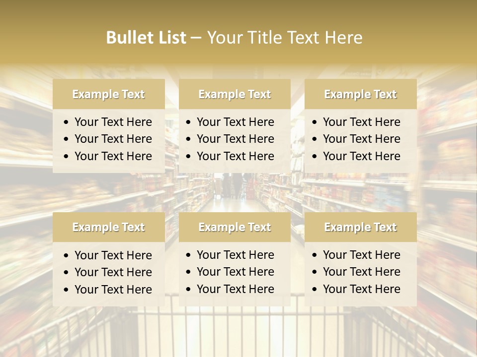 Supermarket Blur PowerPoint Template