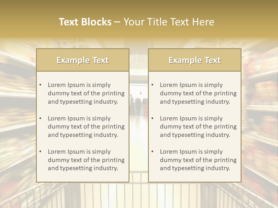 Supermarket Blur PowerPoint Template