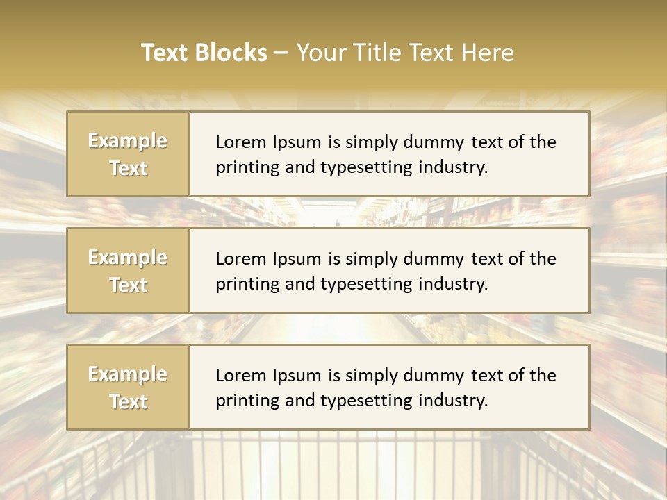 Supermarket Blur PowerPoint Template
