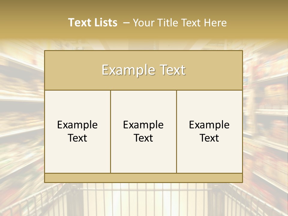 Supermarket Blur PowerPoint Template