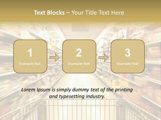 Supermarket Blur PowerPoint Template