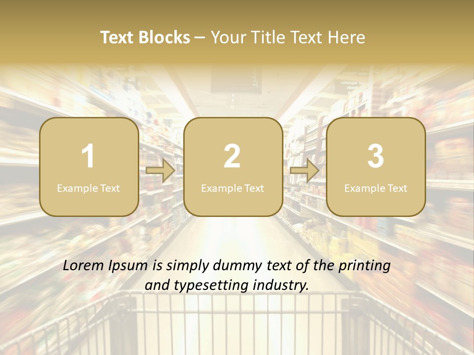 Supermarket Blur PowerPoint Template