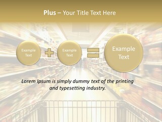 Supermarket Blur PowerPoint Template