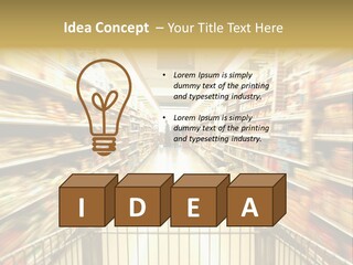 Supermarket Blur PowerPoint Template