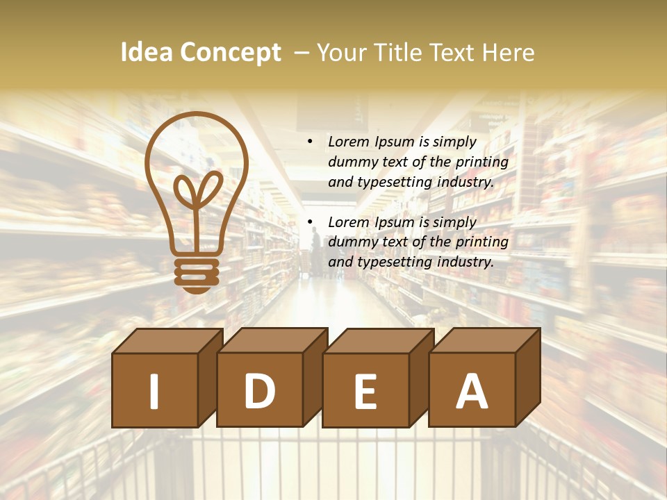 Supermarket Blur PowerPoint Template