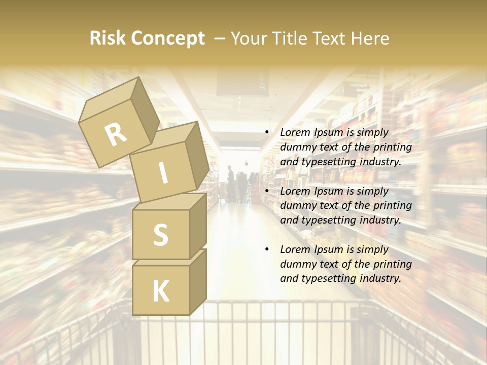 Supermarket Blur PowerPoint Template