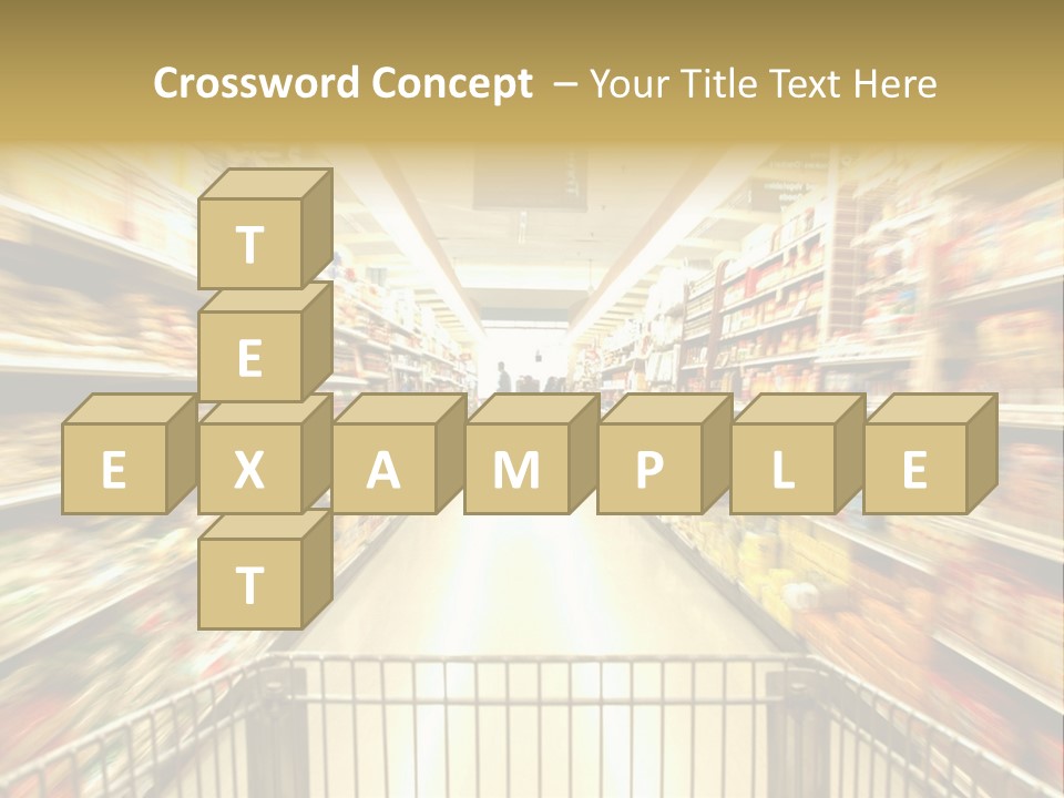 Supermarket Blur PowerPoint Template