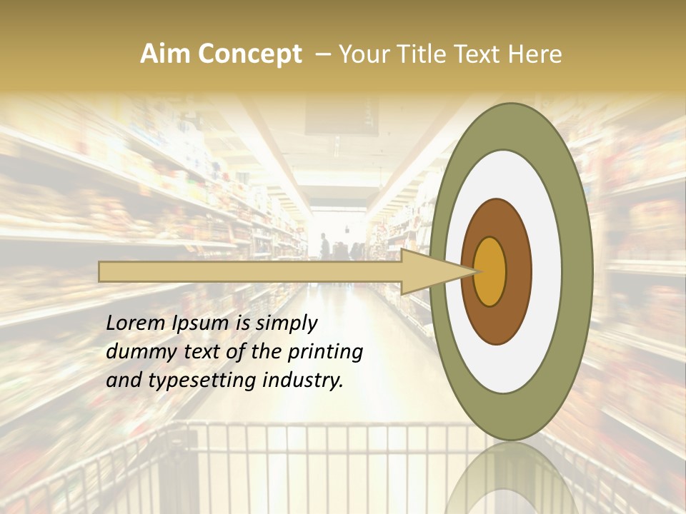 Supermarket Blur PowerPoint Template