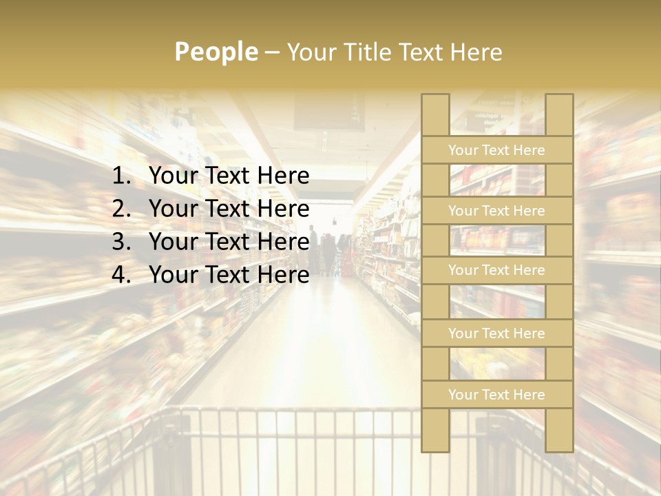 Supermarket Blur PowerPoint Template