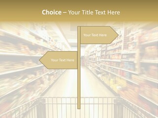 Supermarket Blur PowerPoint Template