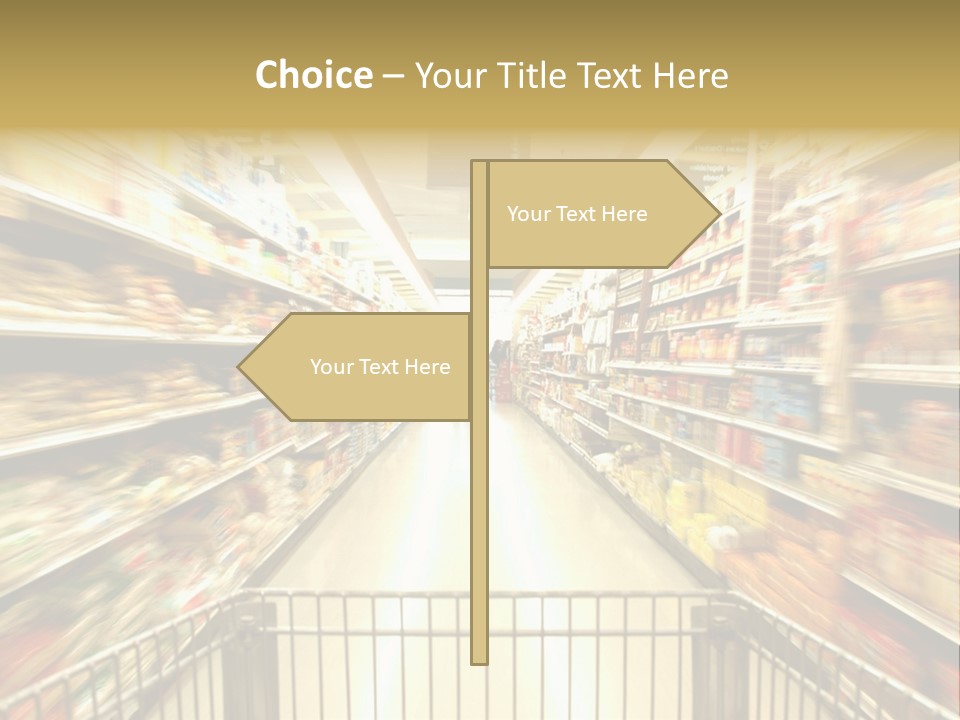 Supermarket Blur PowerPoint Template