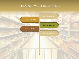 Supermarket Blur PowerPoint Template
