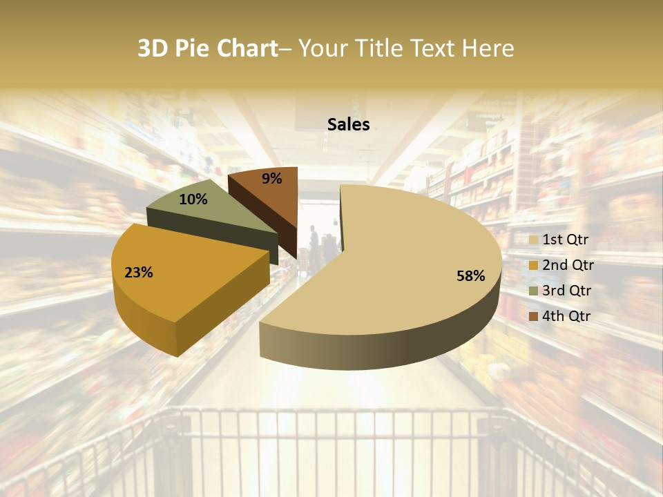 Supermarket Blur PowerPoint Template