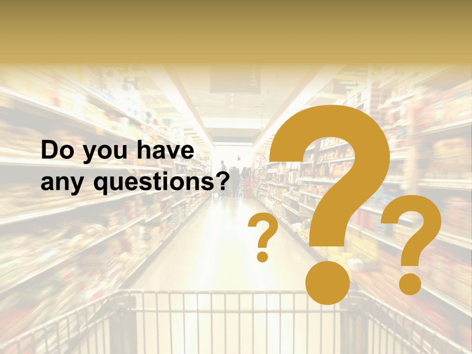 Supermarket Blur PowerPoint Template