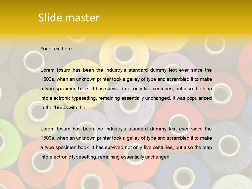 Thread Pattern PowerPoint Template