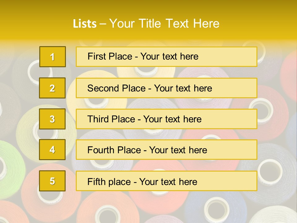 Thread Pattern PowerPoint Template