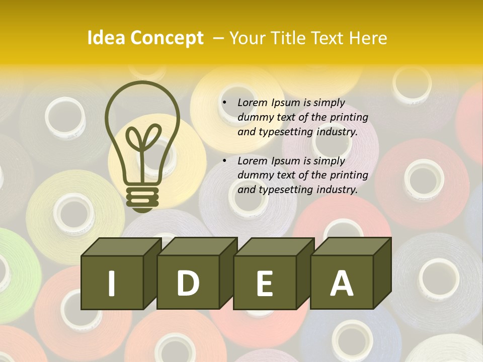 Thread Pattern PowerPoint Template