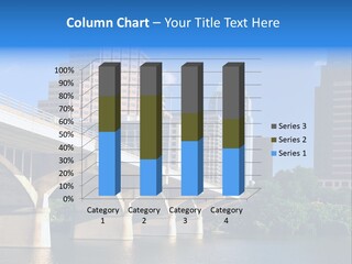 Austin Texas Cityscape With Colorado River On Bright Sunny Day PowerPoint Template