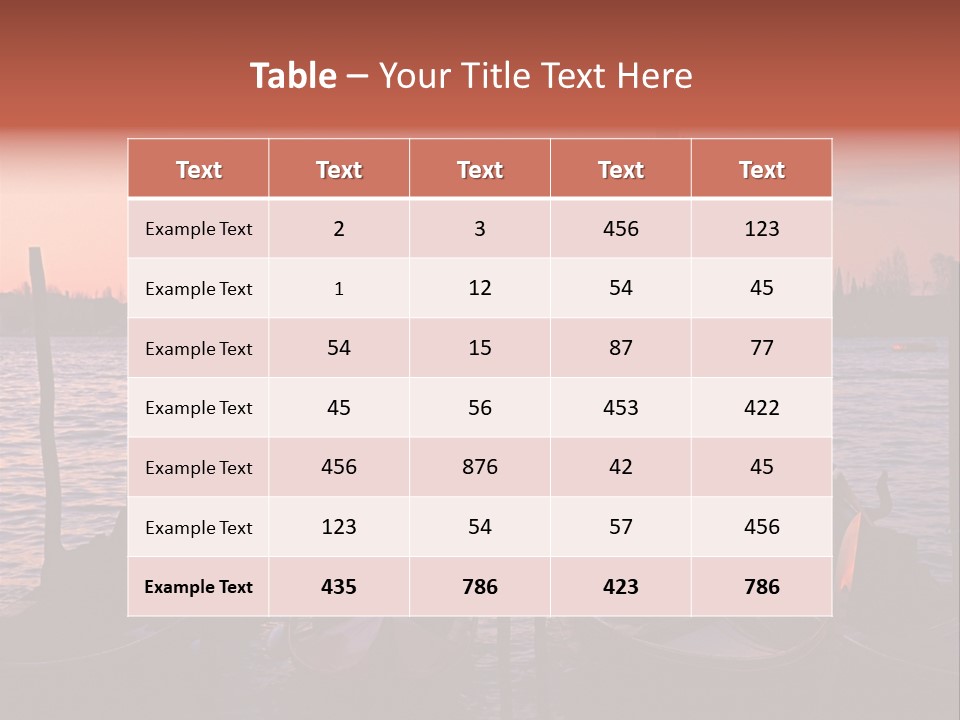 Gondolas By Saint Georgio At Sunset PowerPoint Template