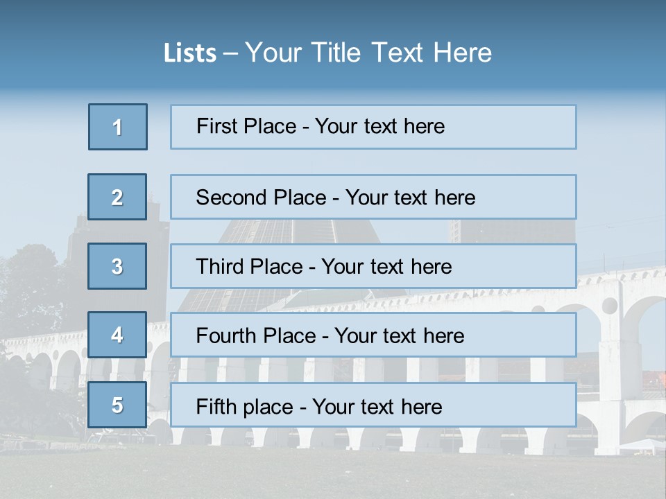 Water Bridge PowerPoint Template