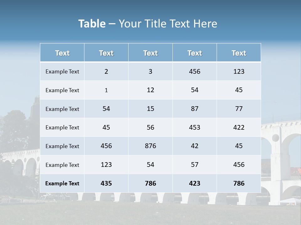 Water Bridge PowerPoint Template