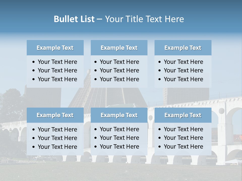 Water Bridge PowerPoint Template