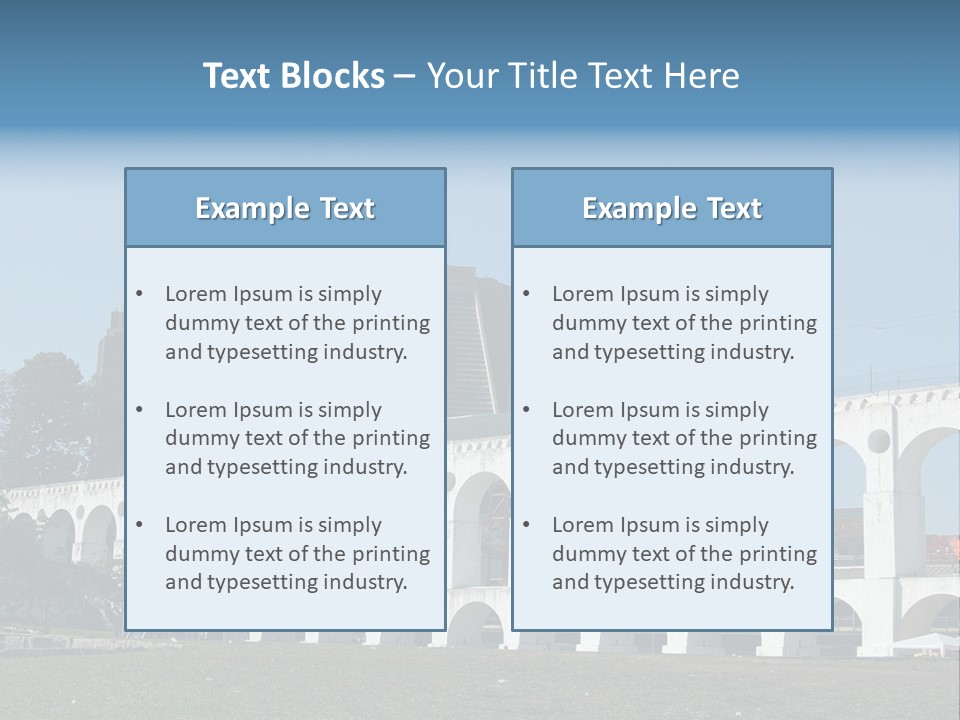 Water Bridge PowerPoint Template