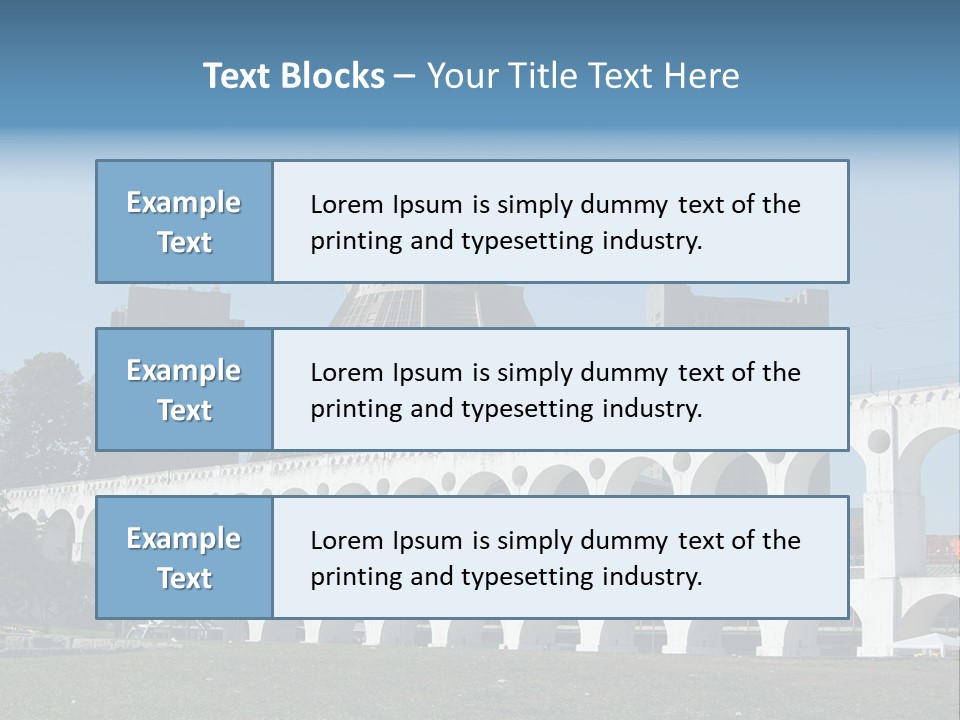 Water Bridge PowerPoint Template