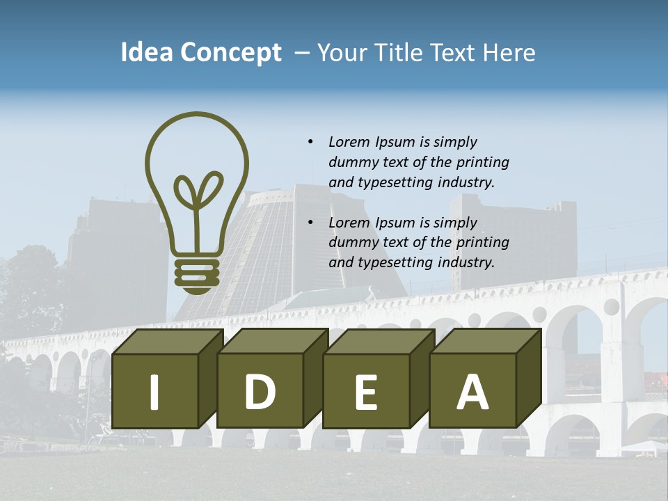 Water Bridge PowerPoint Template