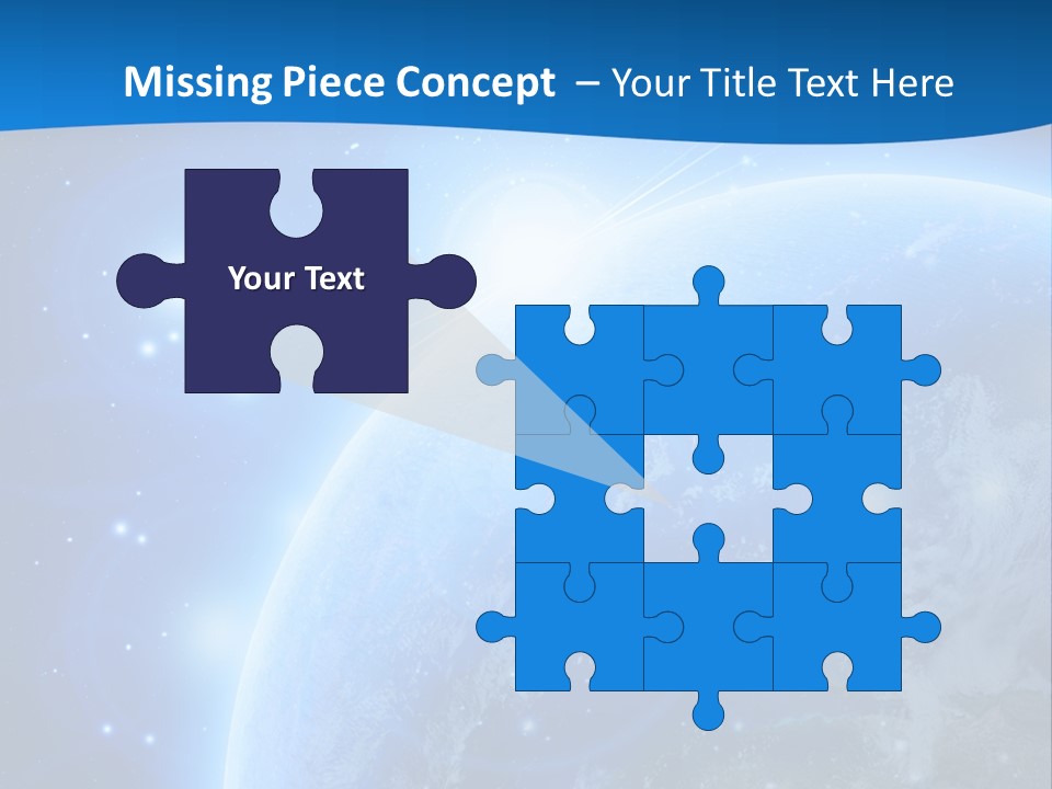 Blue Planet Earth In Outer Space PowerPoint Template