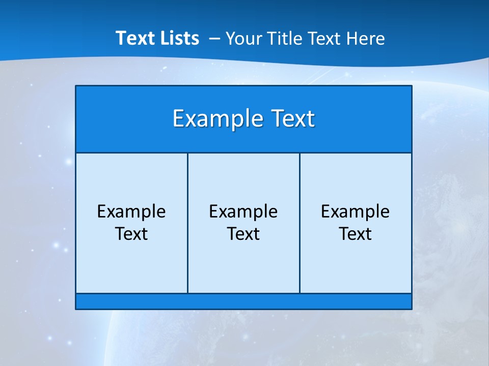 Blue Planet Earth In Outer Space PowerPoint Template