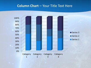 Blue Planet Earth In Outer Space PowerPoint Template