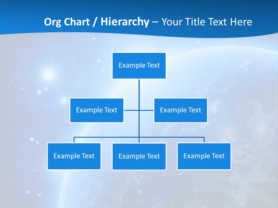 Blue Planet Earth In Outer Space PowerPoint Template